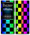 iPod Nano 5G Skin - Rainbow Checkerboard