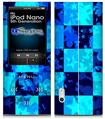 iPod Nano 5G Skin - Blue Star Checkers