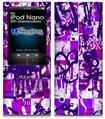 iPod Nano 5G Skin - Purple Checker Graffiti