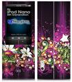 iPod Nano 5G Skin - Grungy Flower Bouquet