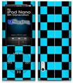 iPod Nano 5G Skin - Checkers Blue