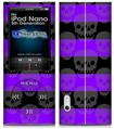iPod Nano 5G Skin - Skull Stripes Purple
