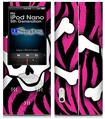 iPod Nano 5G Skin - Pink Zebra Skull