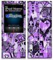 iPod Nano 5G Skin - Scene Kid Sketches Purple