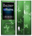 iPod Nano 5G Skin - Bokeh Butterflies Green