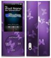 iPod Nano 5G Skin - Bokeh Butterflies Purple