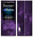 iPod Nano 5G Skin - Bokeh Hearts Purple