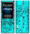 iPod Nano 5G Skin - Folder Doodles Neon Teal