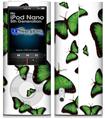 iPod Nano 5G Skin - Butterflies Green