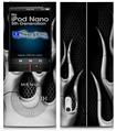 iPod Nano 5G Skin - Metal Flames Chrome