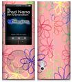 iPod Nano 5G Skin - Kearas Flowers on Pink