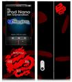 iPod Nano 5G Skin - Oriental Dragon Red on Black