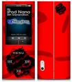 iPod Nano 5G Skin - Oriental Dragon Black on Red