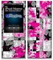 iPod Nano 5G Skin - Checker Skull Splatter