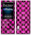 iPod Nano 5G Skin - Pink Checkerboard Sketches