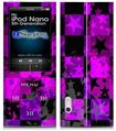 iPod Nano 5G Skin - Purple Star Checkerboard