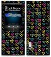 iPod Nano 5G Skin - Kearas Hearts Black