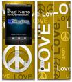 iPod Nano 5G Skin - Love and Peace Yellow
