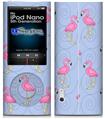iPod Nano 5G Skin - Flamingos on Blue