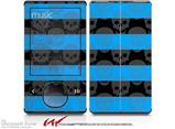Skull Stripes Blue - Decal Style skin fits Zune 80/120GB  (ZUNE SOLD SEPARATELY)