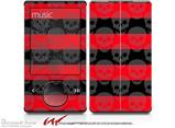 Skull Stripes Red - Decal Style skin fits Zune 80/120GB  (ZUNE SOLD SEPARATELY)