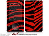 Zebra Red - Decal Style skin fits Zune 80/120GB  (ZUNE SOLD SEPARATELY)