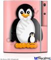 Sony PS3 Skin - Penguins on Pink