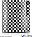 Sony PS3 Skin - Checkered Canvas Black and White