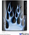 Sony PS3 Skin - Metal Flames Blue