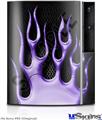 Sony PS3 Skin - Metal Flames Purple