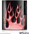 Sony PS3 Skin - Metal Flames Red