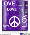 Sony PS3 Skin - Love and Peace Purple