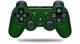 Sony PS3 Controller Decal Style Skin - Carbon Fiber Green (CONTROLLER NOT INCLUDED)