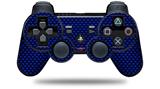 Sony PS3 Controller Decal Style Skin - Carbon Fiber Blue (CONTROLLER NOT INCLUDED)