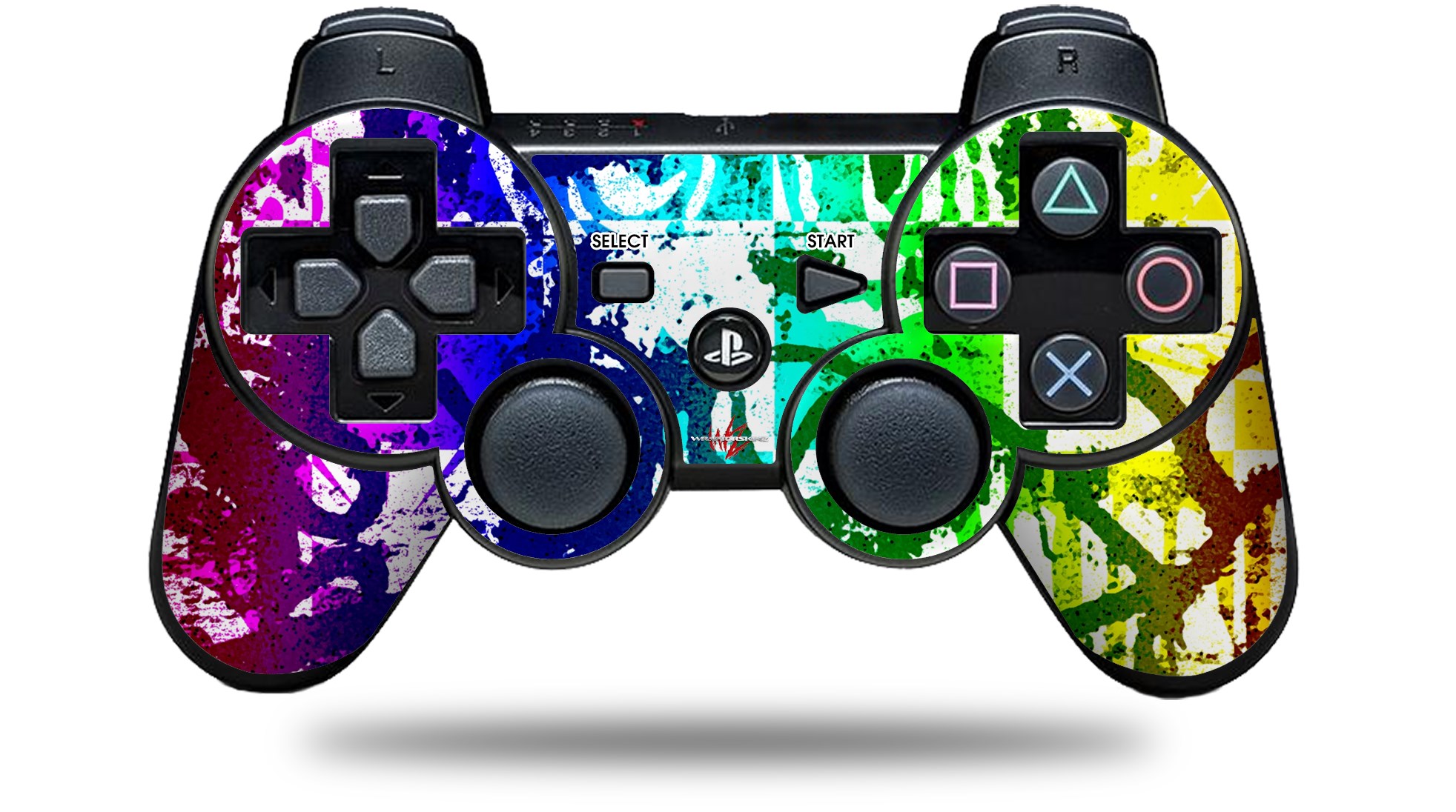 Sony PS3 Controller Decal Style Skin Rainbow Graffiti (CONTROLLER