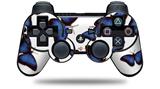 Sony PS3 Controller Decal Style Skin - Butterflies Blue (CONTROLLER NOT INCLUDED)
