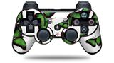Sony PS3 Controller Decal Style Skin - Butterflies Green (CONTROLLER NOT INCLUDED)
