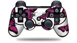 Sony PS3 Controller Decal Style Skin - Butterflies Purple (CONTROLLER NOT INCLUDED)
