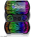 Rainbow Zebra - Decal Style Skins (fits Sony PSPgo)