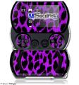 Purple Leopard - Decal Style Skins (fits Sony PSPgo)