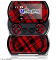 Red Plaid - Decal Style Skins (fits Sony PSPgo)