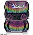 Tie Dye Red and Purple Stripes - Decal Style Skins (fits Sony PSPgo)