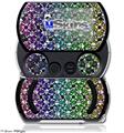 Splatter Girly Skull Rainbow - Decal Style Skins (fits Sony PSPgo)