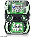 Cartoon Skull Green - Decal Style Skins (fits Sony PSPgo)