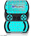 Paper Planes Neon Teal - Decal Style Skins (fits Sony PSPgo)