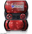 Bokeh Butterflies Red - Decal Style Skins (fits Sony PSPgo)