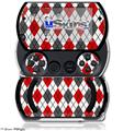 Argyle Red and Gray - Decal Style Skins (fits Sony PSPgo)