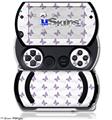 Pastel Butterflies Purple on White - Decal Style Skins (fits Sony PSPgo)