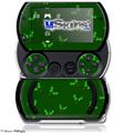 Holly Leaves on Green - Decal Style Skins (fits Sony PSPgo)