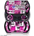 Pink Graffiti - Decal Style Skins (fits Sony PSPgo)